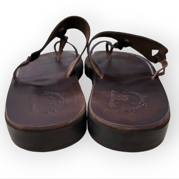 Men\'s Brown Leather Flip-Flops main image 4
